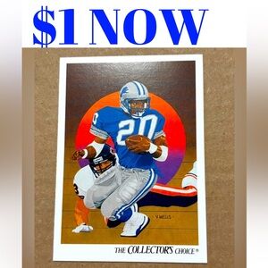 Barry Sanders 1991 Upperdeck Detroit Lions NFL Football Card